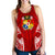 Tonga Polynesian Women's Racerback Tank - Pattern With Seal Red Version - Polynesian Pride