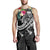 Polynesian Samoa Men's Tank Top - Summer Plumeria (Black) - Polynesian Pride