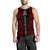 Norfolk Island Men Tank Top - Polynesian Tattoo Red Red - Polynesian Pride