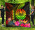 Tahiti Polynesian Premium Quilt - Hibiscus and Banana Leaves - Polynesian Pride