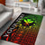 Hawaii Custom Personalised Area Rug - Kanaka Maoli Rocket Style (Reggae) Black - Polynesian Pride