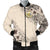 Hawaii Men's Bomber Jacket - The Beige Hibiscus - Polynesian Pride