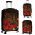 Polynesian Hawaii Luggage Cover - Humpback Whale with Hibiscus (Golden) - Polynesian Pride