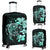 Hibiscus Plumeria Mix Polynesian Turquoise Turtle Luggage Covers Turquoise - Polynesian Pride