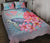 Hawaii Map Kanaka Turtle Galaxy Night Plumeria Hibiscus Quilt Bed Set - Polynesian Pride