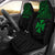 Wallis and Futuna Polynesian Custom Personalised Car Seat Covers - Wallis and Futuna Green Coat Of Arms Polynesian Tattoo Universal Fit Green - Polynesian Pride