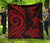 Fiji Polynesian Premium Quilt - Red Tentacle Turtle Red - Polynesian Pride