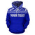 Tuvalu Polynesian Custom Hoodie Horizontal Blue - Polynesian Pride