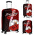 Niue Polynesian Custom Personalised Luggage Covers - Coat Of Arm With Hibiscus Red - Polynesian Pride