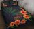 Hibiscus Palm Background Quilt Bed Set - Polynesian Pride