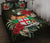 Fiji Polynesian Quilt Bed Set - Special Hibiscus Black - Polynesian Pride