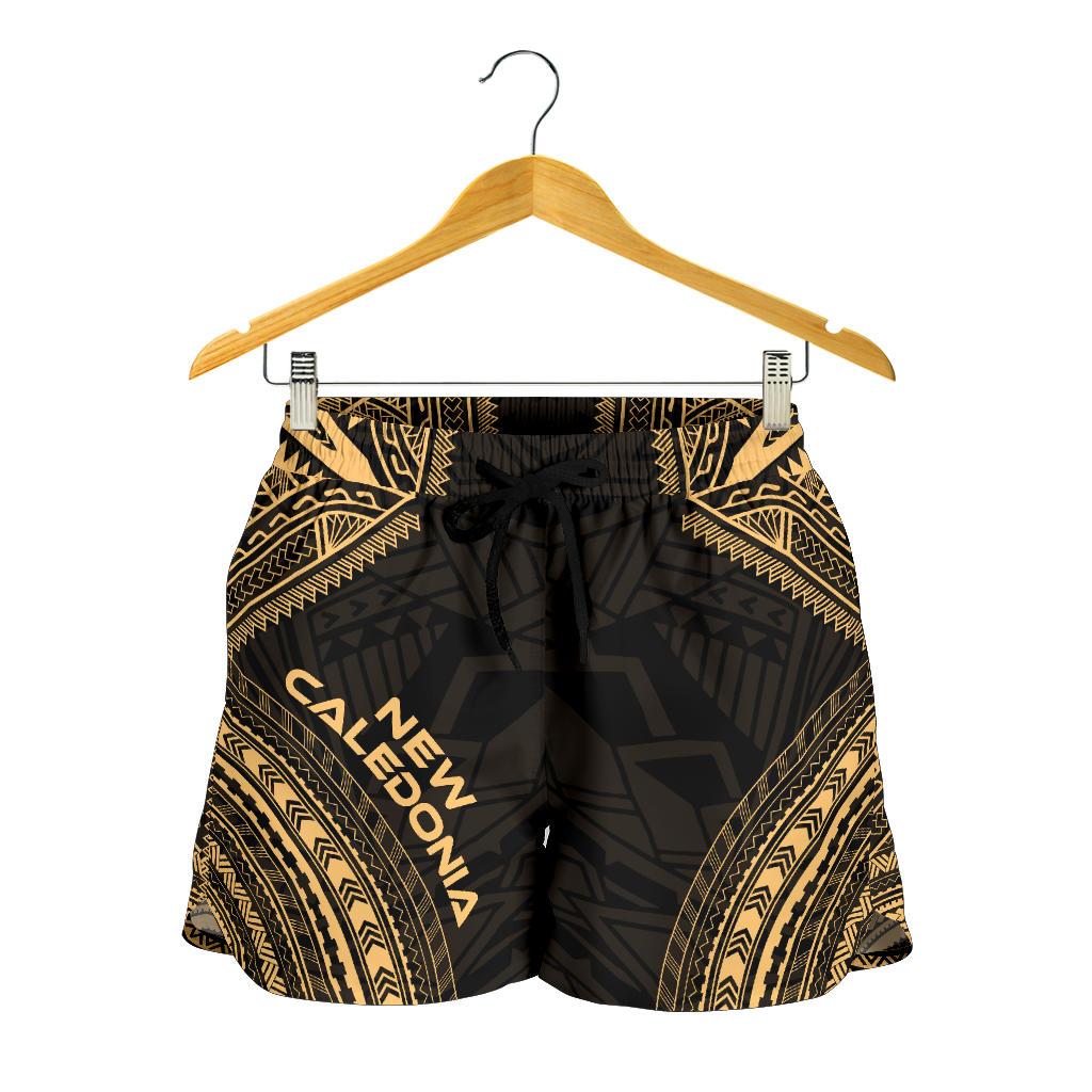 New Caledonia Women's Shorts - Polynesian Chief Gold Version Women Gold - Polynesian Pride