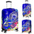 Samoa Custom Personalised Luggage Covers - Turtle Plumeria (Blue) - Polynesian Pride