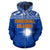 Marshall Islands Polynesian Zip up Hoodie Blue - Polynesian Pride