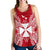 Wallis And Futuna Polynesian Women Tank Top Map Red White Red - Polynesian Pride