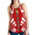 Tonga Women Racerback Tank - Polynesian Tattoo Flag White - Polynesian Pride