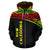 New Caledonia Polynesian All Over Zip up Hoodie Reggae Curve Style - Polynesian Pride