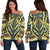 Polynesian Tattoo Off Shoulder Sweater Black - Polynesian Pride