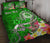 FSM Custom Personalised Quilt Bed Set - Turtle Plumeria (Green) Green - Polynesian Pride