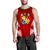 Tonga Polynesian Men's Tank Top - Pattern With Seal Red Version - Polynesian Pride