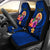 Tahiti Polynesian Car Seat Covers - Floral With Seal Blue Universal Fit Blue - Polynesian Pride