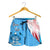 Fiji Custom Personalised Women's Shorts - Fiji Flag - Polynesian Pride