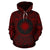 Marshall Islands ll Over Hoodie Marshall Islands Coat of rms Polynesian Red Black Unisex Red - Polynesian Pride