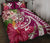 Hawaii Polynesian Turtle Tropical Hibiscus Plumeria Quilt Bed Set - Pink - Polynesian Pride