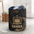 Samoa Polynesian Laundry Basket - Gold Tribal Wave One Style One Size Black - Polynesian Pride