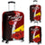 Tokelau Polynesian Luggage Covers - Coat Of Arm With Hibiscus Red - Polynesian Pride