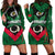 Vanuatu Rugby Women Hoodie Dress Flag Style Green - Polynesian Pride