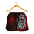 Yap Micronesia Women's Shorts Red - Turtle With Hook - Polynesian Pride