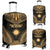 Marshall Islands Polynesian Chief Luggage Cover - Gold Version Gold - Polynesian Pride