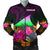 Tokelau Men's Bomber Jacket - Summer Hibiscus Reggae - Polynesian Pride