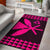 Hawaii Kakau Kanaka Map Polynesian AH Rug Pink - Polynesian Pride