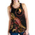 Yap Polynesian Women Tank Top - Turtle With Blooming Hibiscus Gold - Polynesian Pride