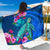 Hawaii Honu Aumakua Sea Hibiscus Sarong - Nin Style Sarong One Size Blue - Polynesian Pride