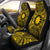 Nauru Car Seat Cover - Nauru Coat Of Arms Polynesian Gold Black Universal Fit Gold - Polynesian Pride