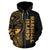 Marshall Islands Polynesian Zip up Hoodie Yellow Line - Polynesian Pride