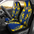 Tokelau Car Seat Covers - Tokelau Coat Of Arms Polynesian Tattoo Flag Universal Fit Blue-Yellow - Polynesian Pride