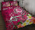 FSM Custom Personalised Quilt Bed Set - Turtle Plumeria (PINK) Art - Polynesian Pride