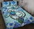 Hawaii Polynesian Plumeria Hibiscus Turtle Quilt Bed Set - AH - Jack Style - Blue - Polynesian Pride