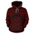 Hawaii ll Over Hoodie Hawaii Coat of rms Polynesian Red Black Unisex Red - Polynesian Pride