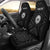 Tahiti Personalised Car Seat Covers - Tahiti Seal In Polynesian Tattoo Style (Black) Universal Fit Black - Polynesian Pride