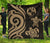 Tonga Polynesian Premium Quilt - Gold Tentacle Turtle Gold - Polynesian Pride