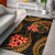 Fiji Polynesian Area Rug - Gold Plumeria Crest GOLD - Polynesian Pride