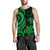 Cook Islands Men's Tank Top - Green Tentacle Turtle - Polynesian Pride