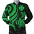 Wallis and Futuna Men's Bomber Jacket - Green Tentacle Turtle Green - Polynesian Pride