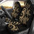 Kosrae Micronesian Car Seat Covers - Gold Tentacle Turtle Universal Fit Gold - Polynesian Pride