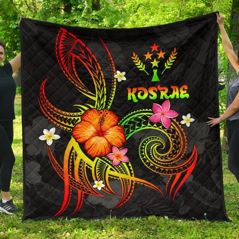 Kosrae Polynesian Premium Quilt - Legend of Kosrae (Reggae) - Polynesian Pride